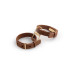 Crave - ICON cuff - Armbånd og cuffs i lær - Brun og Gull